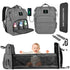 ITACIA Grey Baby Backpack – Chic, Waterproof & Convertible
